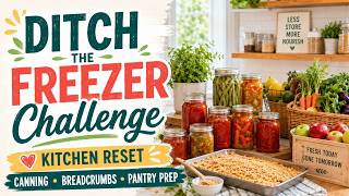 Busy Kitchen Reset: Canning & Pantry Prep - Ditch the Freezer Challenge