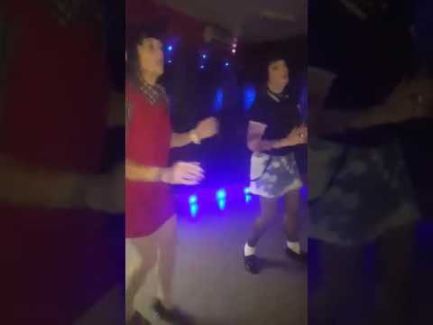 Skinhead girls dancing