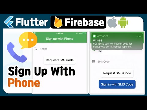 Flutter  -  Sign Up with Phone Firebase ( authentication, auth phone tutorial, example )