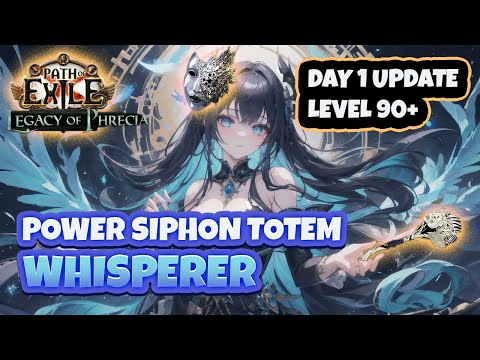 [PoE 1] Power Siphon Totem Whisperer Smoothest League Start | Day 1 Update & Early Progression