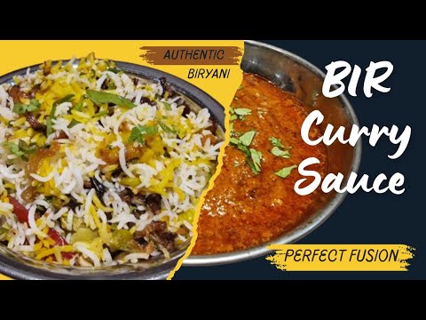 Authentic Indian Biryani with Barista Onions & Indian Restaurant Style Coconut Curry Sauce