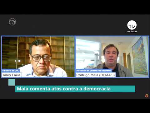 Maia comenta atos contra a democracia - 01/06/20