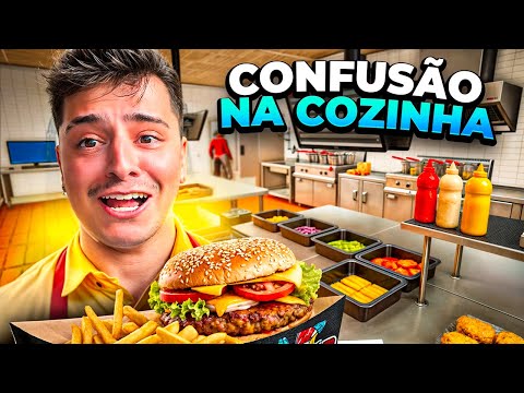 CORINGA JOGANDO FAST FOOD SIMULATOR: A RESENHA FOI DEMAIS KKKK
