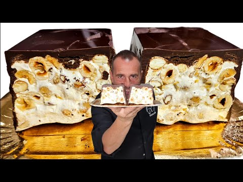 Torrone classico Bianco Morbido in Camicia di Cioccolato: Un Dolce per le feste-Tutorial Passo-Passo