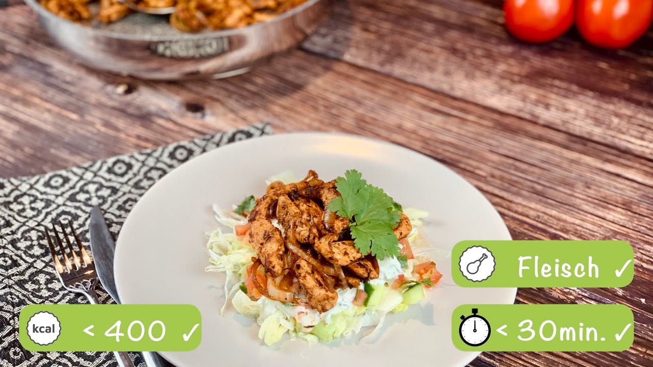 Dönersalat / hCG-Diät - Strenge Phase / Rezept unter 30 Min. / unter 400 kcal