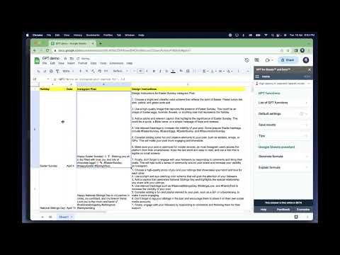 How to Use ChatGPT inside Google Sheets
