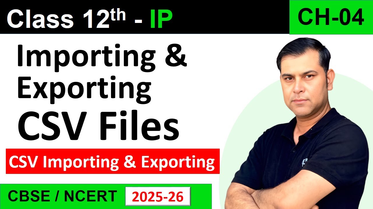 One-Shot CH 4 CSV Importing & Exporting CSV Files with MySQL