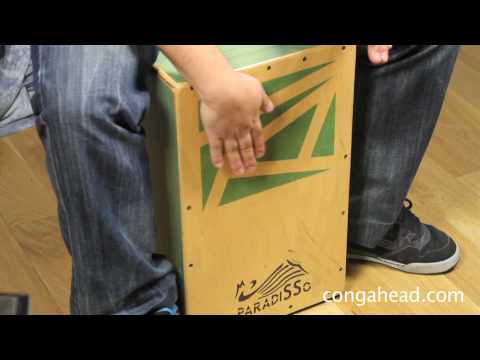 Samuel Torres performs on cajon