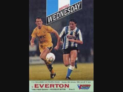 1989 - 90 FA CUP 4th RD  SHEFF WED  1 - 2  EVERTON