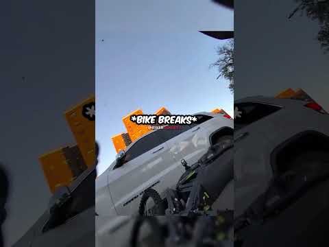 Biker Crashes Into Car Turning 😳