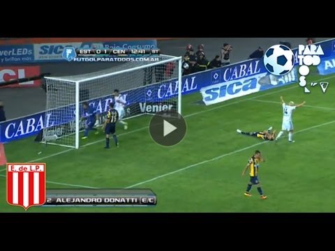 Gol de Donatti e/c. Estudiantes 1 Central 1. Fecha 15. Torneo Inicial 2013
