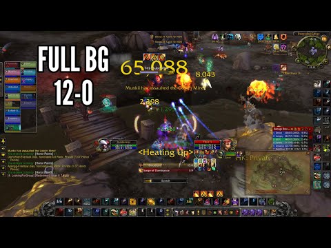 FULL BG 12-0 Solo PvP Fire Mage MoP Classic