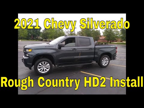 2021 Chevy Silverado Rough Country HD2 Running Boards