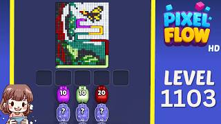 Pixel Flow Level 1103 Solution Walkthrough
