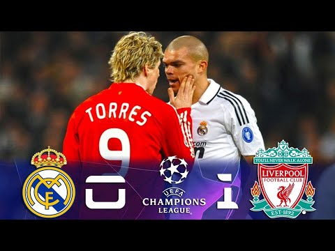 Real Madrid 0-1 Liverpool #UCL 1/8 Final 1st leg 2008-2009 HD |Goal & Full Highlights|