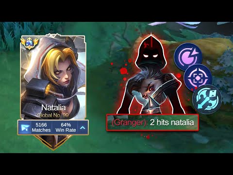 WHEN GLOBAL NATALIA ANNOYING META HEROES | NATALIA BEST BUILD 2025 (no edit gameplay)