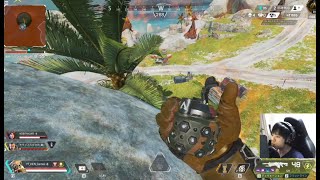 連続グレネードに気を取られ、背後がガラ空きだったので撃ってみた。野良さん達と。 PC版APEX  #Shorts