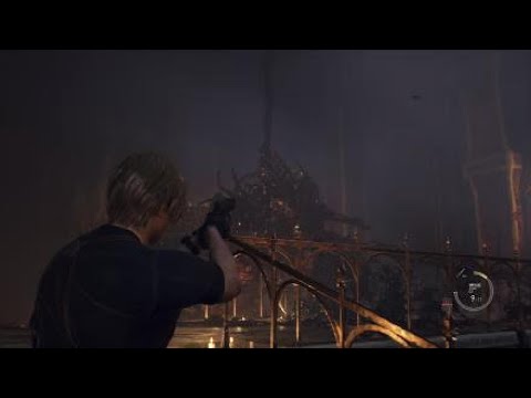 Resident Evil 4 Remake - Salazar (Chapter 12) Fight - Pistol Only - No Damage - Assisted Difficulty