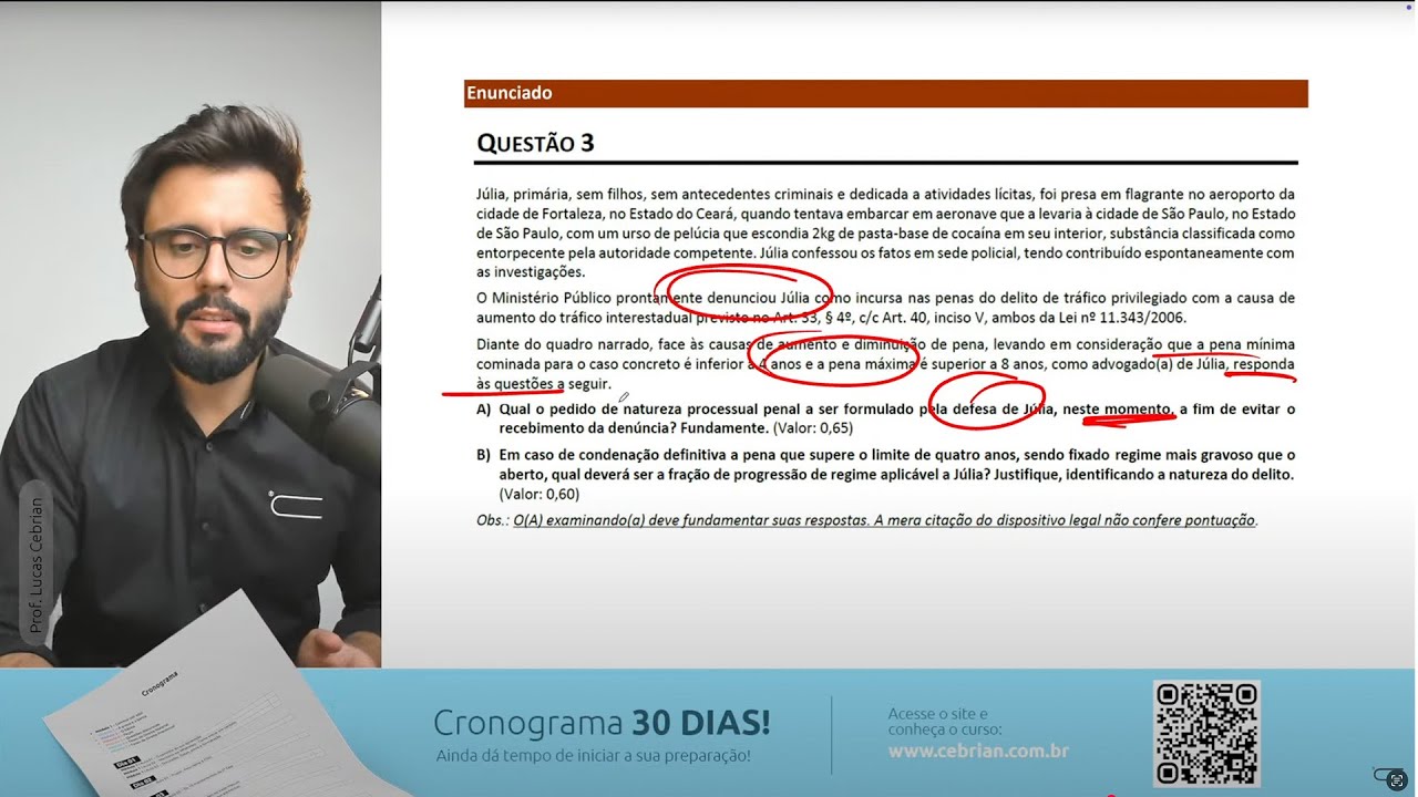 (2ª Fase Penal) Resolvendo QUESTÕES discursivas!
