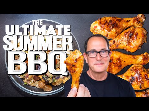 THE ABSOLUTE BEST BBQ CHICKEN & NO MAYO POTATO SALAD (ULTIMATE SUMMER BBQ!) | SAM THE COOKING GUY