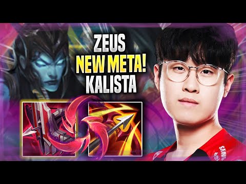 ZEUS TESTING NEW META KALISTA TOP IN KR SOLOQ! - T1 Zeus Plays Kalista TOP vs Jayce! | Season 2022