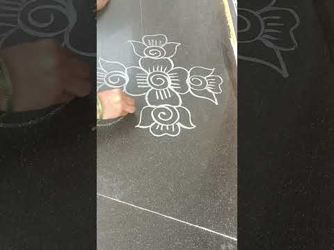 Easy rangoli #design #shorts#muggulu#subscribe #
