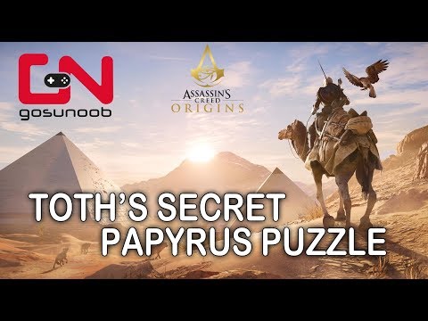 Assassin's Creed: Origins - Toth's Secret Papyrus Puzzle - How to solve