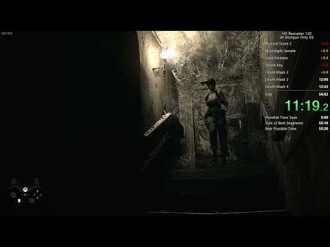 Resident Evil HD Remaster Jill Shotgun Only DS  Speedrun 55:40
