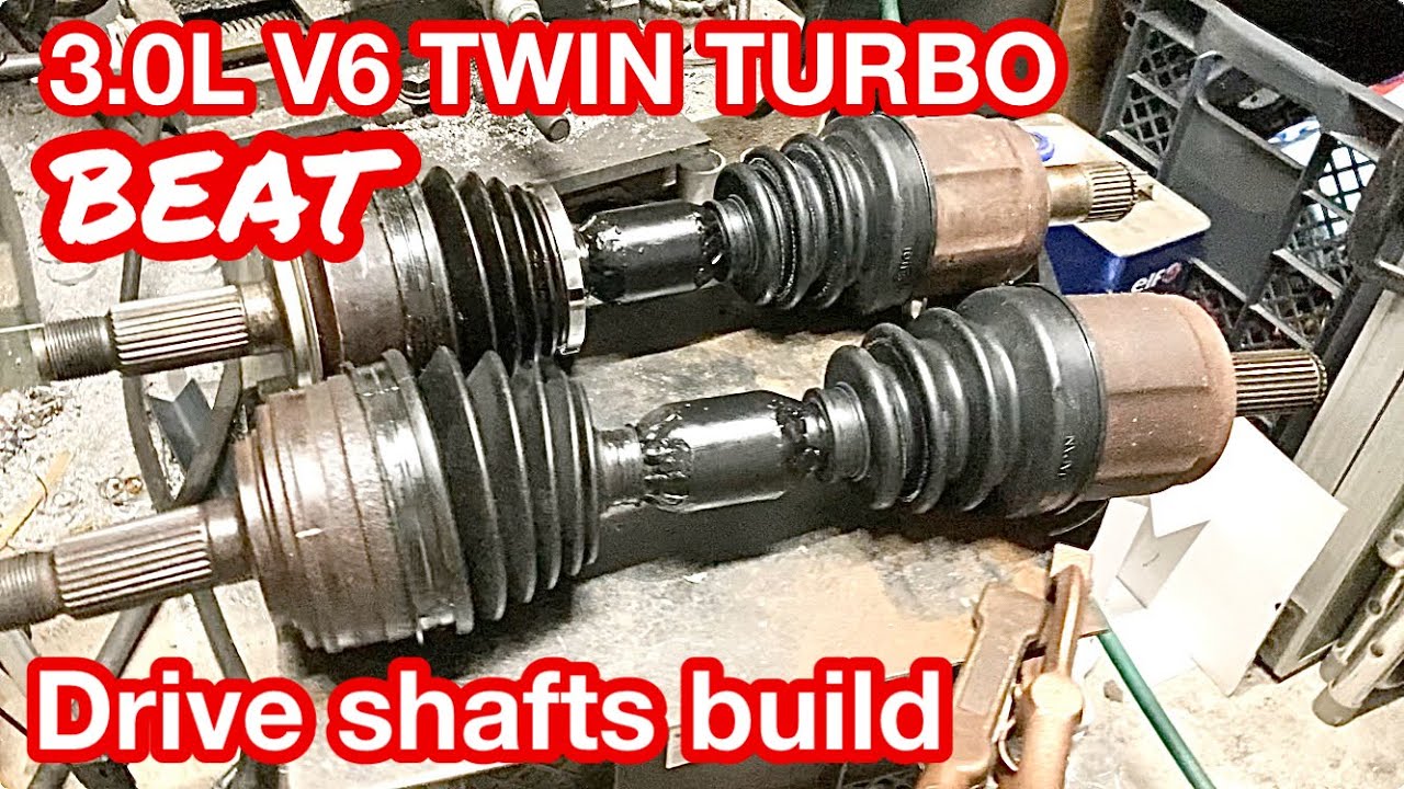 Drive shafts build【#13】HONDA BEAT/3.0L V6 TWIN TURBO/ホンダ ビート/ツインターボ/ドライブシャフト/TIG溶接/半自動溶接/MIG/J SWAP