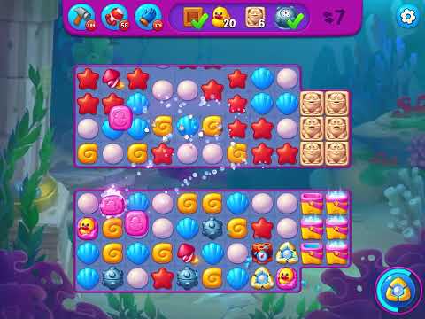 Fishdom Very Hard level 7649 no boosters フィッシュダム ベリーハード [Friend's]