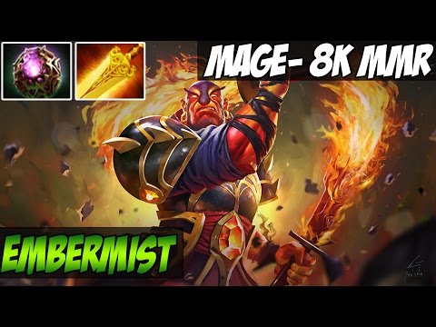 EMBERMIST - MagE- 8k MMR Plays Ember spirit with octarine and radiance - Dota 2