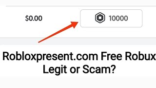 Robloxpresent.com FREE ROBUX on ROBLOX Legit or Scam