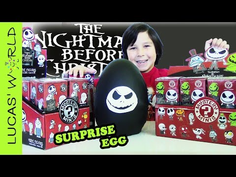 Jack Skellington The Nightmare Before Christmas GIANT PLAY-DOH SURPRISE EGG & FUNKO Mystery Minis