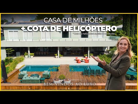 Casa Contemporânea no Tamboré 1 com 3.167 m² de Terreno e Vista Permanente para a Mata