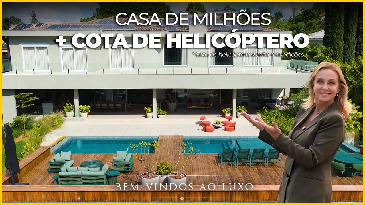 Casa Contemporânea no Tamboré 1 com 3.167 m² de Terreno e Vista Permanente para a Mata