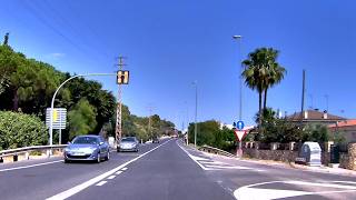 Driving the N 340 & AP 7  Coastal Route from L’Hospitalet de l’Infant to Altafulla Real Time POV