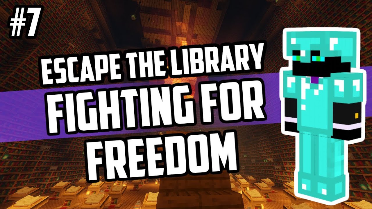 FIGHTING FOR FREEDOM - Escape the Library (Minecraft Map)