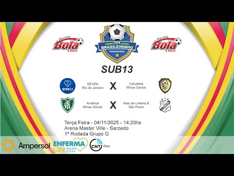 Brasileirinho Sub13 - Grupo G - 1ª Rodada