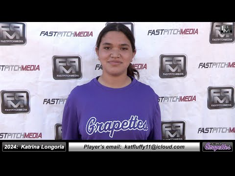 2024 Katrina Longoria Pitcher and Third Base Softball Skills Video - Ca Grapettes McNair