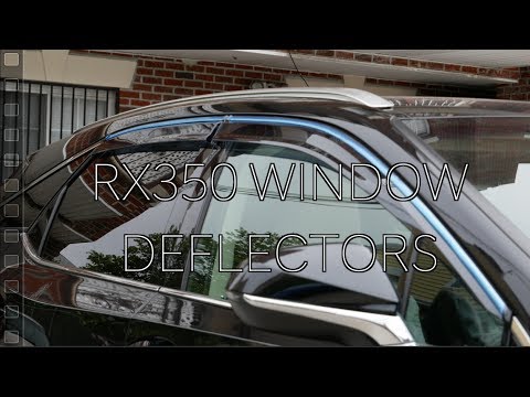 Aftermarket Window Rain Guard Deflectors on the Lexus RX 350