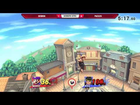 VS Weekly 11/1/18 - Winners Qtrs - Seibrik (Mario) vs Pazuzu (Ryu) - Smash 4