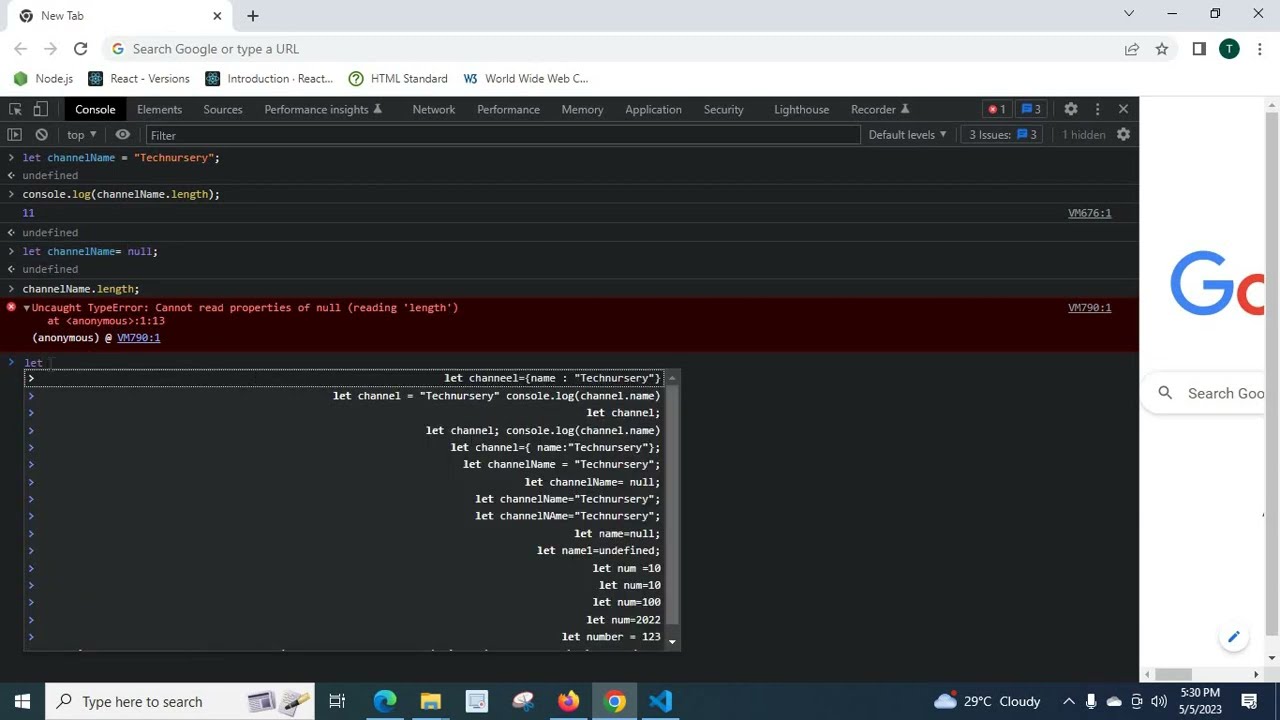 caught TypeError  can not read properties of null can not read properties of undefined read length