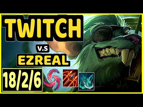 ABLE (TWITCH) vs EZREAL - 18/2/6 KDA BOTTOM ADC CHALLENGER GAMEPLAY - KR