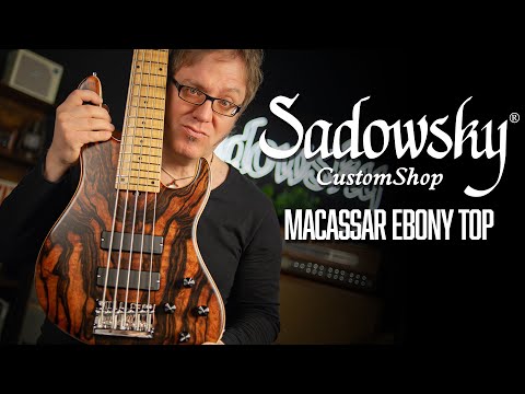 AN EBONY TOP?! Watch this amazing custom made bass! | Sadowsky Germany