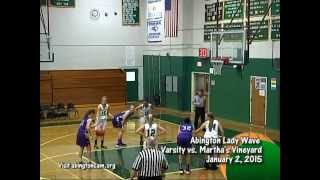 preview picture of video 'Abington Varsity Lady Wave Basketball vs Martha's Vineyard - 1/2/15'