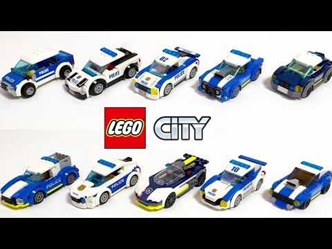 Top 10 Coolest LEGO City Police Cars - LEGO speed build