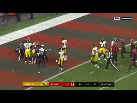 Browns vs Steelers FULL FIGHT
