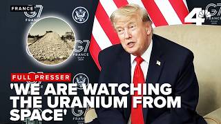 'We have have cameras in space on it': Trump says of uranium in Iran; U.S. waiting to destroy it