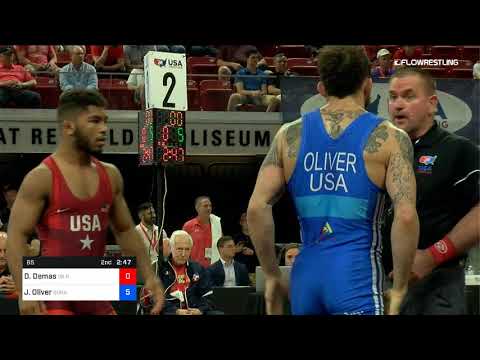 65 Kg Semifinal Domonick Demas OK RTC Vs Jordan Oliver Sunkist Kids Wrestling Club