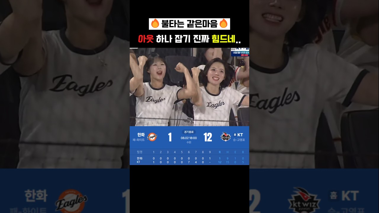 한화 팬들 심정 그대로 보여주는 하지원 치어리더..